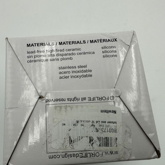 NIB!! FORLIFE Curve Asian Style Tea Cup with Infuser and Lid 12 ounces, Mandarin - Picture 7 of 12